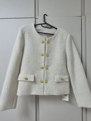 cygne モコモコジャケット Mathis 白ジャケット シーニュ コート