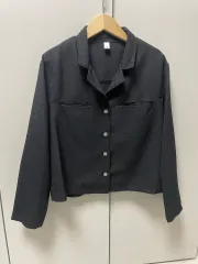 ブラック クロップド レディース ジャケット 新品 夏 季節の変わり目