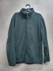 ユニクロ グリーン色 フリース ジップアップ ジャケット XL