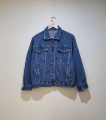 アヴァアンドヴィヴ デニムジャケット レギュラーカラー 長袖 無地 3L 