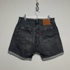 リーバイス 501 ブラック デニム ハーフパンツ 32