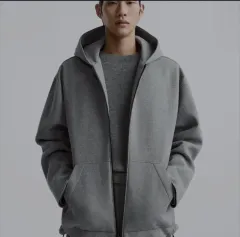 スタジオ ニコルソン X ZARA ザラ フードジップアップ グレー (S / 38-40)
