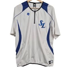 新品激レア】ナイキ ヤクルトスワローズ 半袖Vジャン ホワイト×レッド