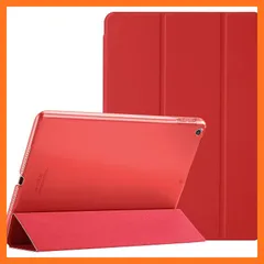 [신제품] ProCase 아이패드 9.7인치 (구형) 케이스 스마트 울트라 슬림 스탠드 폴리오 보호 케이스 반투명 프로스티드 백 커버 호환 모델: 아이패드 9.7인치 6세대 2018/ 5세대 2017 - 레드
