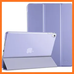 [신제품] ProCase 아이패드 프로 9.7인치 케이스 스마트 울트라 슬림 스탠드 폴리오 보호 케이스 반투명 프로스티드 백 커버 호환 모델: 아이패드 프로 9.7인치 2016 (A1673 A1674 A1675) - 라이트 퍼플
