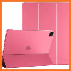 【新品】 ProCase iPad Pro 11 ケース 第4/3/2/1世代に適用（2022 2021 2020 2018)、[Apple Pencilのペアリングと充電に対応] 三つ折り スタンド スマートカバー - メロンピンク