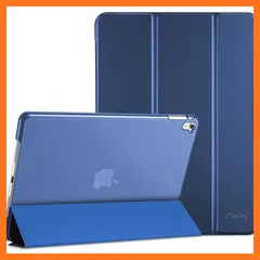 [신제품] ProCase 아이패드 프로 9.7인치 케이스 스마트 울트라 슬림 스탠드 폴리오 보호 케이스 반투명 프로스티드 백 커버 호환 모델: 아이패드 프로 9.7인치 2016 (A1673 A1674 A1675) - 다크 블루