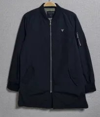 実寸 XS (44) GUESS ゲス ブラック MA-1ジャケットのサムネイル