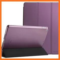 [신제품] ProCase 아이패드 9.7" (구형) 케이스 스마트 울트라 슬림 스탠드 폴리오 보호 케이스 반투명 프로스티드 백 커버 호환 모델: 아이패드 9.7인치 6세대 2018/ 5세대 2017 - 퍼플