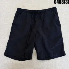 32 バックルー 黒 トレーナー ハーフパンツ コットン パンツ 0408(3)