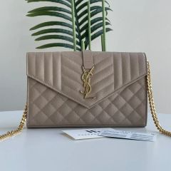 美品 サンローラン YSL エンベロープ チェーン ショルダー バッグ y2k 