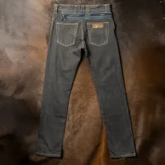 30 00s April77 x ナノユニバース ジッパー ディテール デニム パンツ