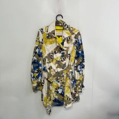 ETRO エトロ 花柄刺繍 ストライプ柄 テーラードジャケット 40 - メルカリ