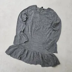 S DKNY ニット フリル ONE PIECE 0407Yのサムネイル