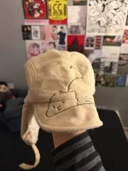 キャラクター刺繍バケットハット 帽子 アイボリー