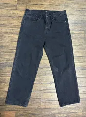 MUSINSA ムシンサ スタンダード ブラック ワイド デニム パンツ 36 サイズ