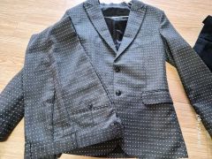 美品】大きいサイズ・セットアップ・ダブル・紺・伊マルゾット・AB7