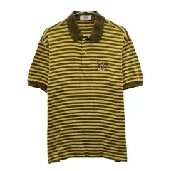 MUNSINGWEAR マンシングウェア プレッピー ストライプ イエロー カラーTシャツ Mのサムネイル