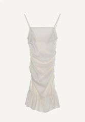 Grenda pleats set mini dress gray - メルカリ