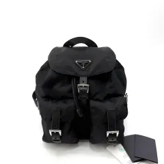 PRADA プラダ リナイロン 三角ロゴ バックパック ブラック 1BZ677