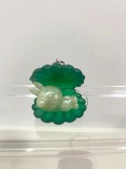 momoiro 金魚 ピアス uka グリーン プラ板 - メルカリ