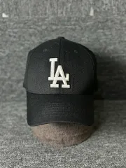 MLB LA ドジャーズ ブラック ベースボールキャップ S-M サイズ