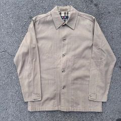 ビンテージ 古布リメイク ノーカラー 羽織りジャケット 古着屋 コート