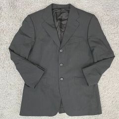 MEN”S BIGI シングルスーツ グレー テーラードジャケット ビジネス S 