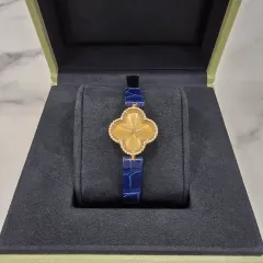 中古ブランド バイイングス ヴァンクリーフ＆アーペル アルハンブラ ヴィンテージ イェローゴールド ギョーシェ ウォッチのサムネイル