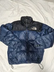 THE NORTH FACE ザノースフェイス ヌプシ グースダウン ダウン ジャケット ブラックデニム フィルパワー 700 90