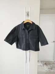 ブラック コットンデニム ジャケット M 5566