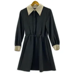 ZARA ザラ バイカラーワンピース sizeEUR XS/ライトベージュ×ブラック