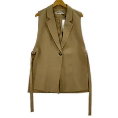 ZARA  ザラ  タグ付き ロング丈ベスト sizeEUR M/ブラウン