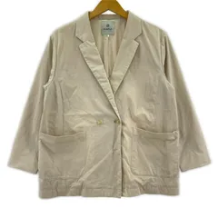 nano universe ナノユニバース   ダブルボタンテーラードジャケット size36/ベージュ系