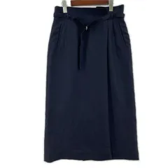 GREEN LABEL RELAXING グリーンレーベルリラクシング ロング Aラインスカート size40/ネイビー