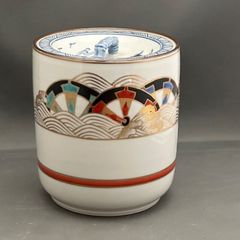 K27 送料無料 水指 染付 色彩 丸紋 幸風 茶道具 茶道 木箱 - メルカリ