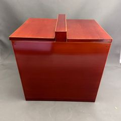 未使用展示品】欅材 関東長火鉢 銅板炉 抽斗付 囲炉裏 古民具【説明文