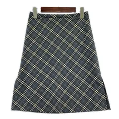BURBERRYS バーバリーズ Aライン 斜めチェックスカート size36/グレー×ホワイト