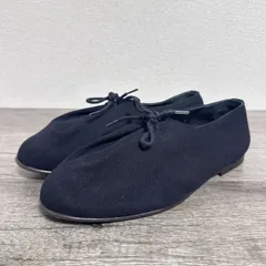 美品 ジャックソロヴィエール Jacques Soloviere イタリア製 MATT キャンバス ダービーシューズ サイズ40 25.5-26cm相当 ブラックのサムネイル