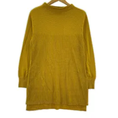 COUP DE CHANCE クード・シャンス サイドスリット ニットチュニック size38/マスタードのサムネイル