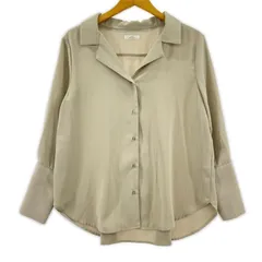 ITEMS URBAN RESEARCH　アイテムズ アーバンリサーチitems ボタン付き長袖シャツ sizeFree/ベージュ