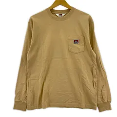 BEN DAVIS ベンデイビス ポケット長袖Ｔシャツ sizeM/ペールオレンジ