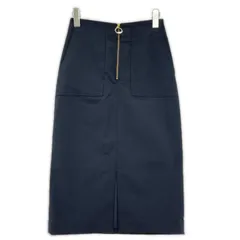 NOLLEY'S sophi ノーリーズソフィー ナロースカート size36/ネイビー