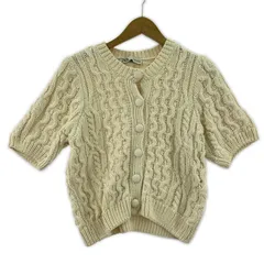 ZARA ザラ 半袖 ニットカーディガン sizeEUR M/アイボリー系