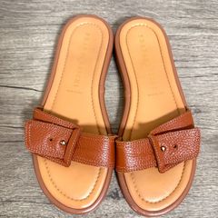 美品】SARTOREサルトル タッセルキルトサンダル キャメル 23.5 厚底
