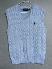 S ポロ ラルフローレン メンズ ケーブル ニット コットン セーター ベスト