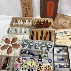 清水焼】陶泉窯 鳥獣戯画 箸置5個 桐箱付き - メルカリ