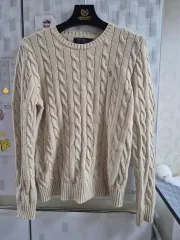 ポロ ラルフローレン ケーブル ニット アイボリー