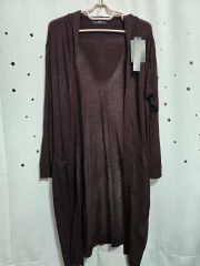 新品theory luxe シアーカーディガン 24ss ラスティックパープル