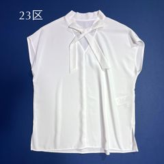 165 新品 新作 23区 TRオーガンジー 2WAY ボウタイブラウス 38 - メルカリ